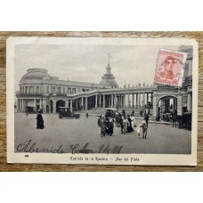 MAR DEL PLATA RAMBLA LA ENTRADA ANTIGUA TARJETA POSTAL